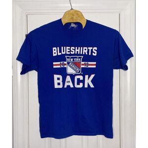 2013 Jerzees NHL New York Rangers‎ 'Blue Shirts Are Back' Blue XL